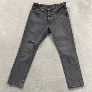 Levi's 501 XX Jeans Premium Big E Women's 29x28 Denim Faded Button‎ Fly Y2K